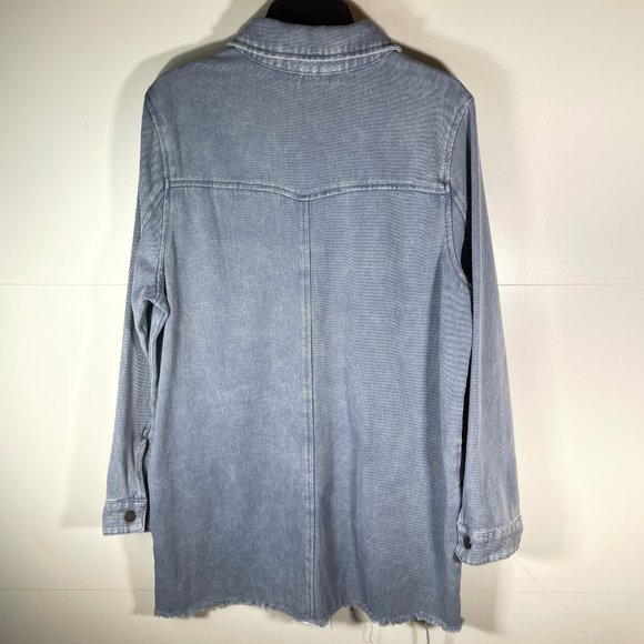 NWT She & Sky Washed Western Button Down Shirt - Picture 5 of 10